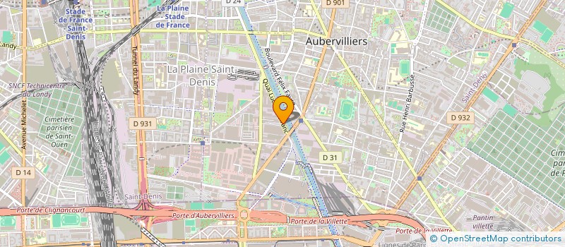 localisation de l'entreprise ZK PRO  AUBERVILLIERS