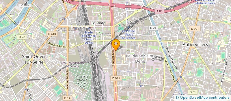 localisation de l'entreprise ZK TRANS TP à SAINT-DENIS