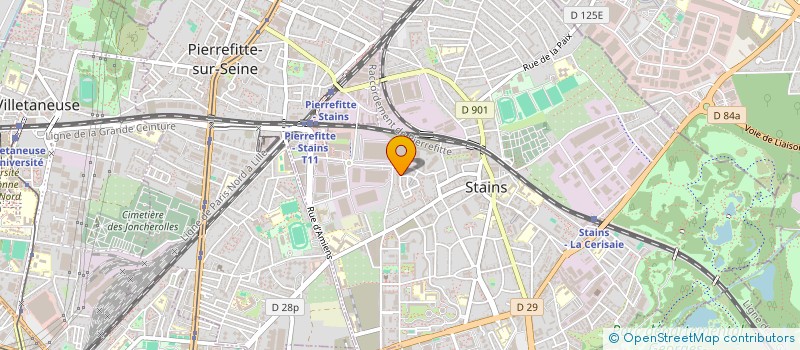 localisation de l'entreprise ZK TRANSPORT à STAINS