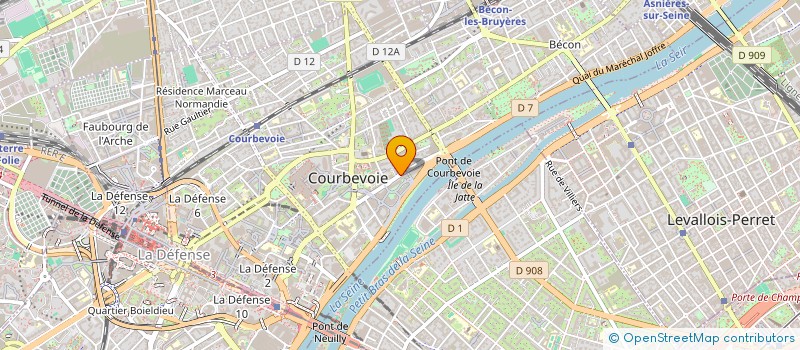 localisation de l'entreprise ZKL IMMO  COURBEVOIE