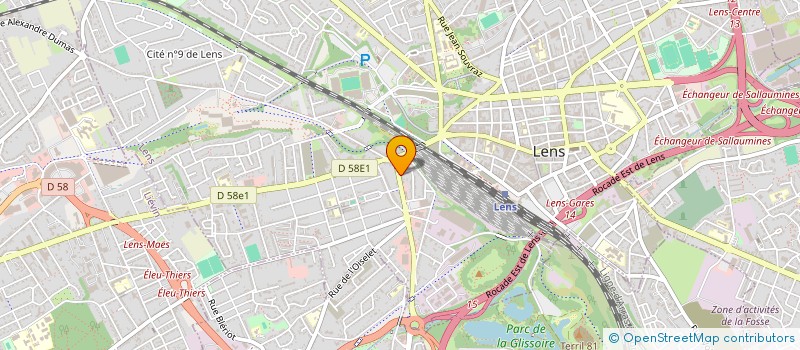 localisation de l'entreprise ZL 28 à LENS