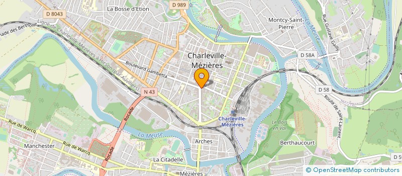localisation de l'entreprise ZL PIZZA à CHARLEVILLE-MEZIERES