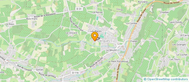 localisation de l'entreprise ZLA PATRIMOINE  PORTE DES PIERRES DOREES