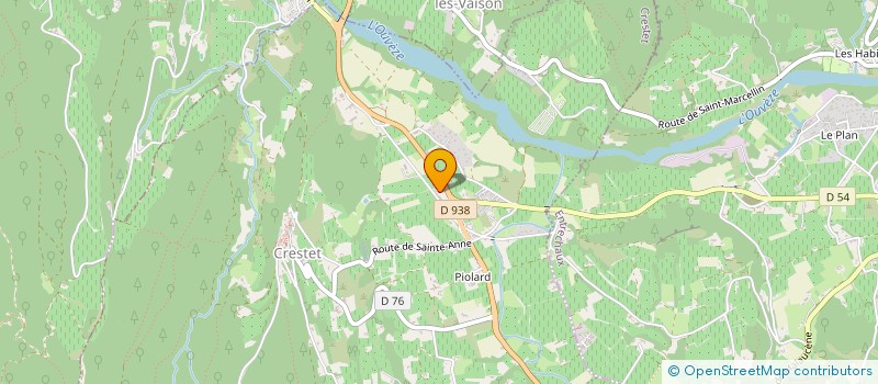 localisation de l'entreprise ZLAM  CRESTET