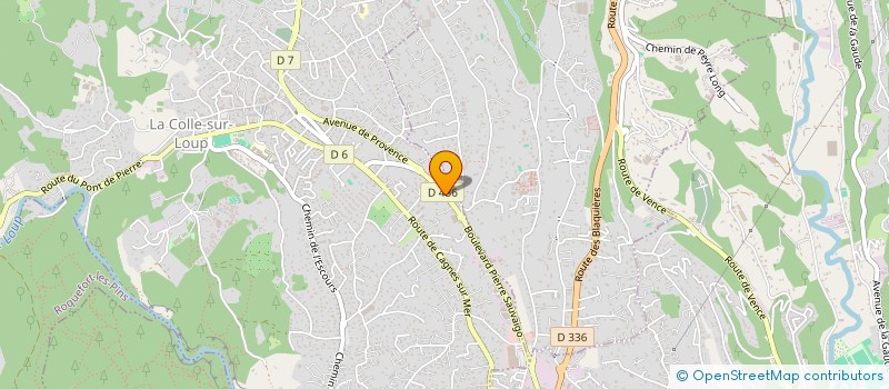 localisation de l'entreprise ZLEY IMMO  LA COLLE-SUR-LOUP