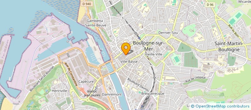 localisation de l'entreprise ZLL  BOULOGNE-SUR-MER