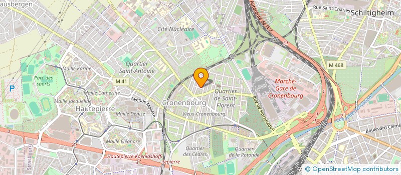 localisation de l'entreprise ZLUT  STRASBOURG