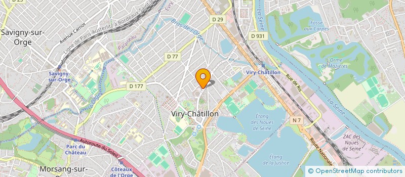 localisation de l'entreprise ZM 91 à VIRY-CHATILLON