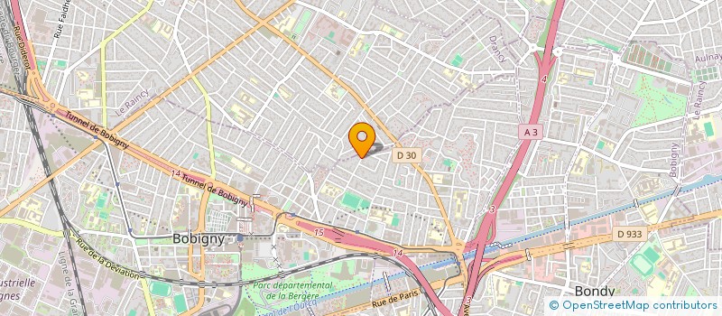 localisation de l'entreprise ZM BAT à BOBIGNY