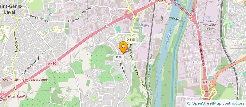 localisation de l'entreprise ZM IMMO 69  IRIGNY