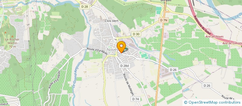 localisation de l'entreprise ZM INVEST à NOVES