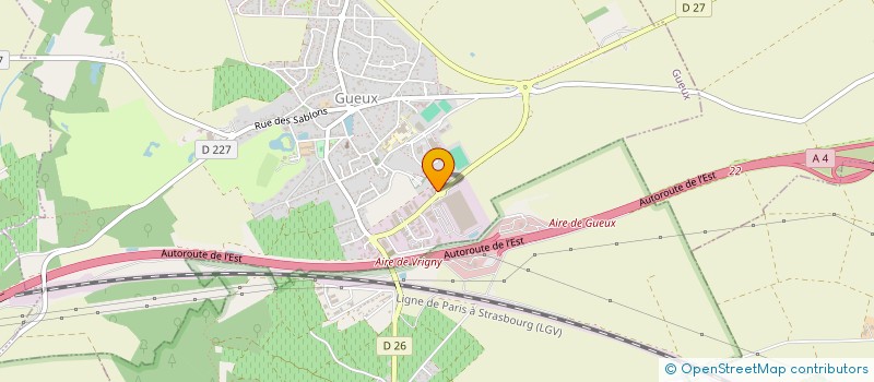 localisation de l'entreprise ZM OPTIQUE  GUEUX