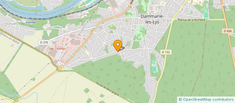 localisation de l'entreprise ZM TAXI à DAMMARIE-LES-LYS