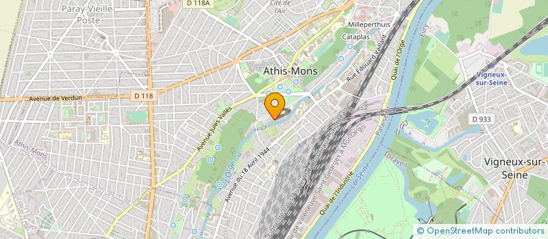 localisation de l'entreprise ZM TRANS à ATHIS-MONS