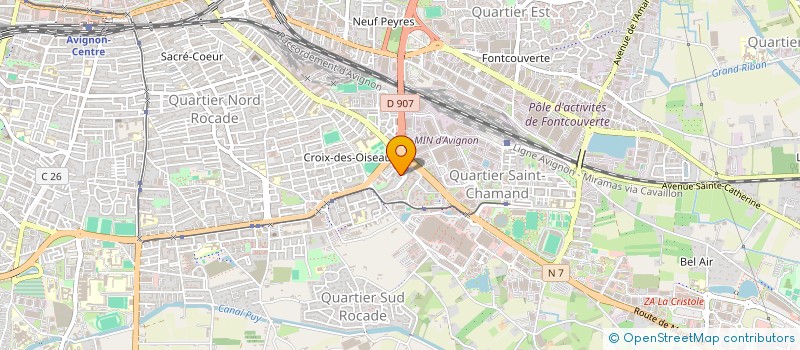 localisation de l'entreprise ZM TRANSPORT  AVIGNON