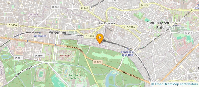 localisation de l'entreprise ZM21 à FONTENAY SOUS BOIS