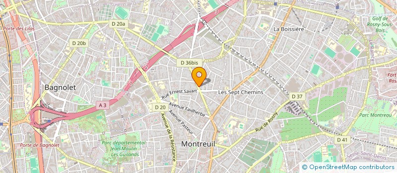 localisation de l'entreprise ZMB à MONTREUIL