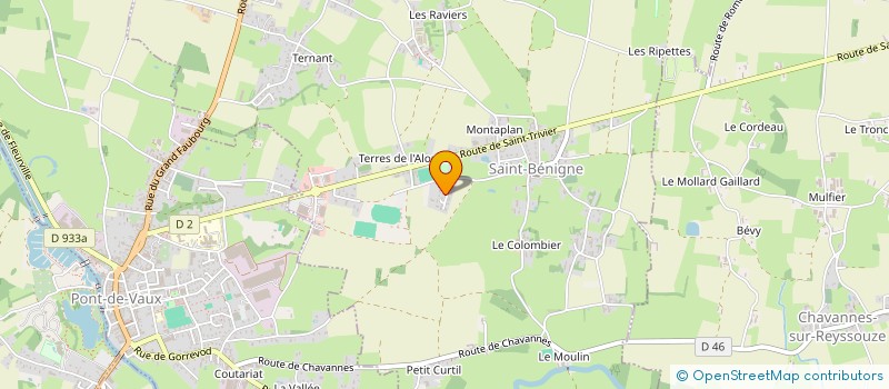 localisation de l'entreprise ZMS 222 à SAINT-BENIGNE