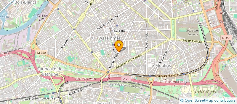 localisation de l'entreprise ZMS  LILLE