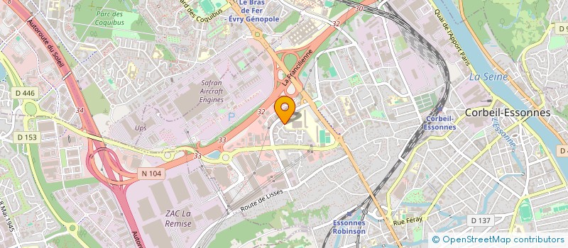 localisation de l'entreprise ZMS à CORBEIL-ESSONNES