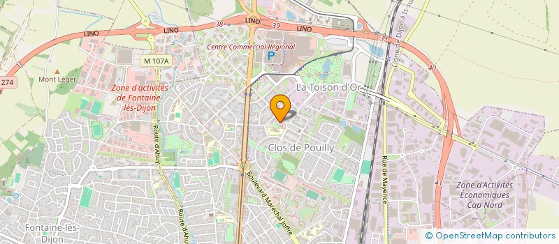 localisation de l'entreprise ZN FIBRE à DIJON