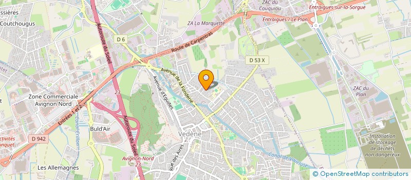 localisation de l'entreprise ZN TRANSPORTS à VEDENE