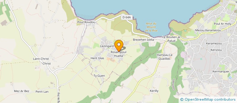 localisation de l'entreprise ZNC COUVERTURE ZINGUERIE  LOCQUIREC