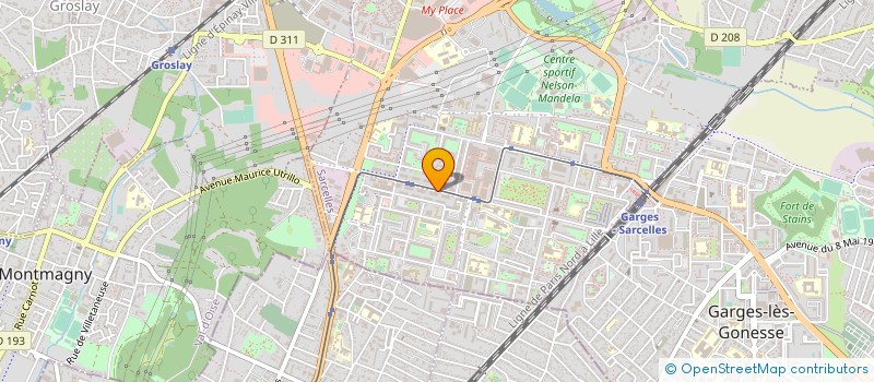 localisation de l'entreprise ZNHK à SARCELLES