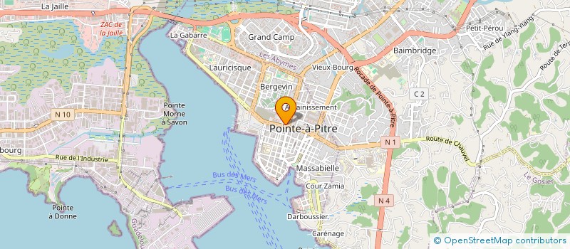 localisation de l'entreprise ZNR MANAGEMENT  POINTE A PITRE