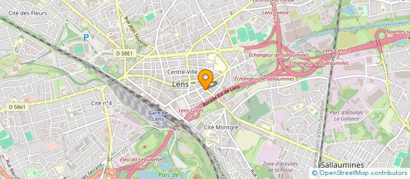 localisation de l'entreprise ZO IMMO  LENS