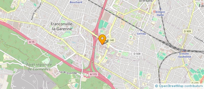localisation de l'entreprise ZOA SERVICES à ERMONT