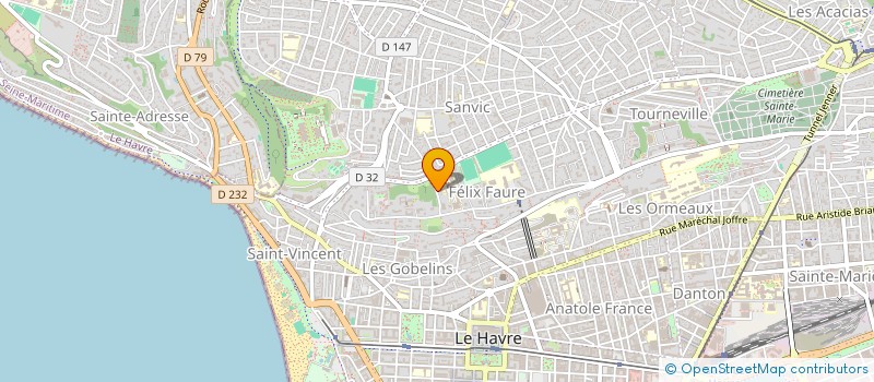 localisation de l'entreprise ZOAH INVESTISSEMENT à LE HAVRE