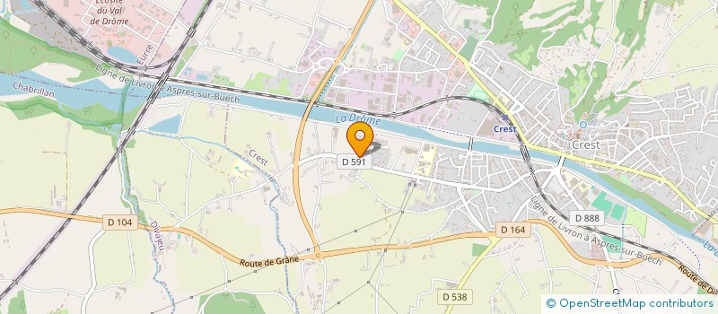 localisation de l'entreprise ZOAN26  CREST