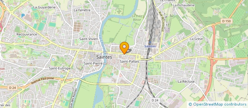 localisation de l'entreprise ZOARTH  SAINTES