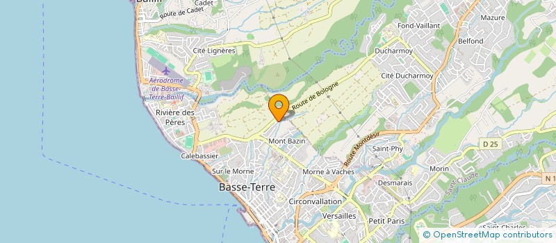 localisation de l'entreprise ZOBOY'ART à BASSE-TERRE