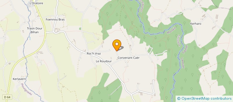 localisation de l'entreprise ZOCA  PLOUEGAT-GUERAND