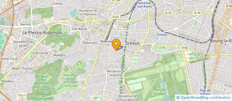 localisation de l'entreprise ZOCATE à SCEAUX