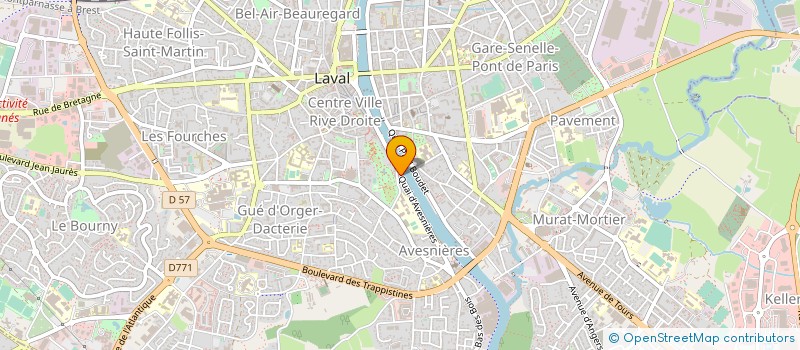localisation de l'entreprise ZOCCHETTO RICHEFOU ET ASSOCIES à LAVAL