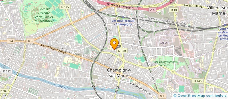 localisation de l'entreprise ZOCLOW VTC à CHAMPIGNY-SUR-MARNE