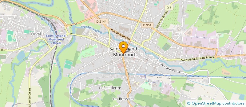 localisation de l'entreprise ZODAM à SAINT-AMAND-MONTROND