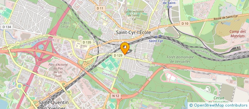 localisation de l'entreprise ZODIAC  SAINT-CYR-L'ECOLE