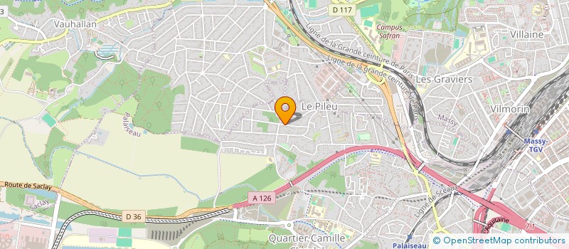 localisation de l'entreprise ZODIANET à PALAISEAU