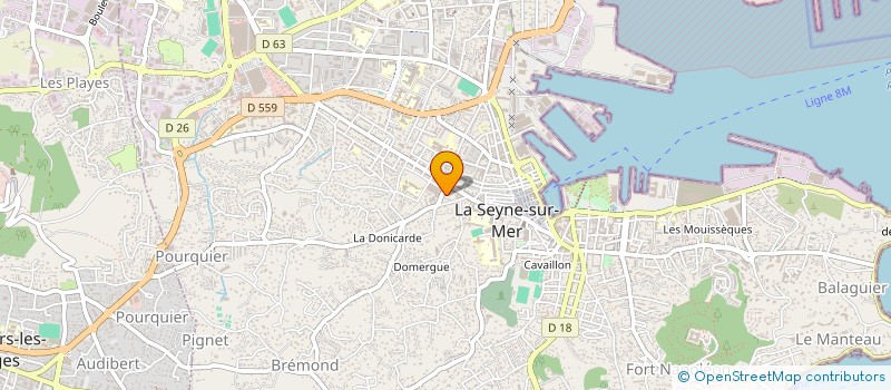localisation de l'entreprise ZODIAQUE à LA SEYNE-SUR-MER