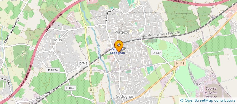 localisation de l'entreprise ZODIAQUE à VERGEZE