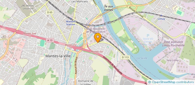 localisation de l'entreprise ZODIAQUE SPORT CULTURE à MANTES-LA-VILLE