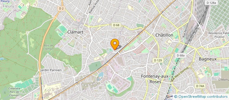 localisation de l'entreprise ZODIEU DRESSAGE à CLAMART