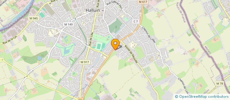 localisation de l'entreprise ZODITH GESTION  HALLUIN