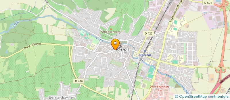 localisation de l'entreprise ZODYAX à OBERNAI