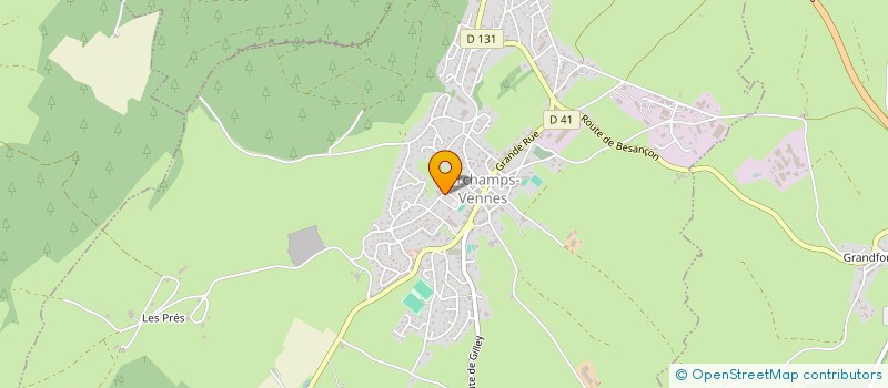 localisation de l'entreprise ZOE 2018  ORCHAMPS-VENNES