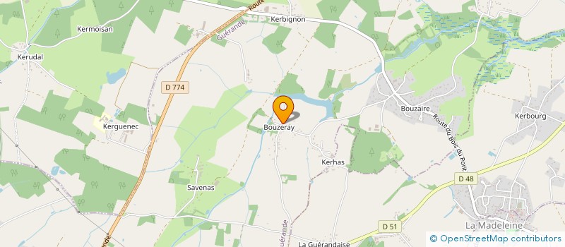 localisation de l'entreprise ZOE  GUERANDE